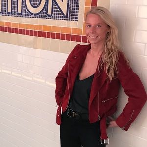 Zara faux suede jacket